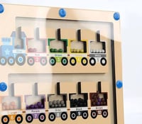 لعبة تصنيف الالوان بالخرز والقلم المغناطيسي