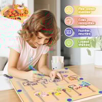 لعبة تصنيف الالوان بالخرز والقلم المغناطيسي