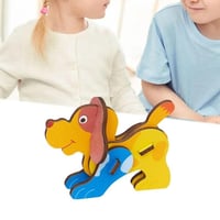 لعبة لغز تركيب خشبية باشكال متعددة