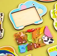 بزل مجسم خشبي