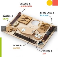 لوح مونتيسوري متعدد المهارات ( busy board )