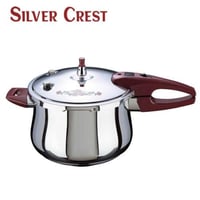 قدر ضغط ألومنيوم سيلفر كرست 7 لتر مع وعاء تبخير -...