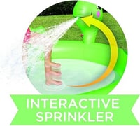 مسبح السلحفاة المرح للأطفال مع نافورة مياه رشاشة –...