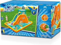 مسبح ألعاب مائي للأطفال مع زلاقات وبرج تسلق