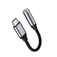 محول صوت تايب سي 3.5 ملم ألومنيوم عالي الجودة - كا...