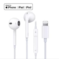 سماعة ابل ايفون لايتنينج الأصلية مع مايك - جودة صو...