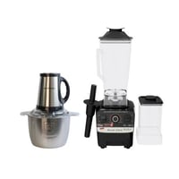 طقم خلاط وفرامة سيلفر كرست 5500 واط - قوة المطبخ ا...