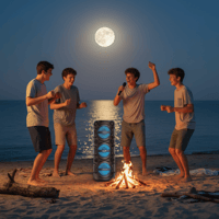 Tiknal TK-H104 Party Speaker - 3 x 8" Speakers, 30...