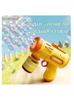 مسدس الفقاعات المضيء للأطفال - متعة الفقاعات مع أض...