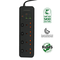 توصيلة كهرباء فولتكس جيبل | بقدرة 3250 واط 4 مقابس...