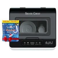 غسالة صحون سيلفر كريست محمولة 8 لتر تعقيم UV وتجفي...