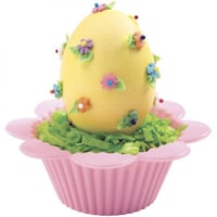 ويلتون أكواب خبز سيلكون بتصميم الزهور 12 قطعة