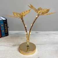 شجرة مضيئة ذهبية تعمل عالبطارية