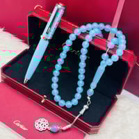 طقم سبحه مع قلم كارتير