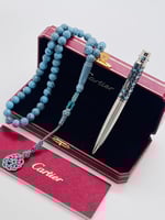 طقم سبحه مع قلم كارتير