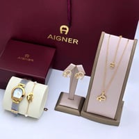 طقم ساعه مع اكسسوار من ماركة اقنر