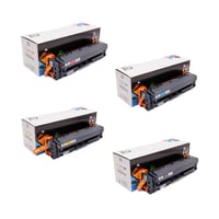 طقم حبر طابعة hp 201A ملون CF400A CF401A CF402A CF...