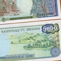 رواندا فئة 5000 فرنك أنسر إصدار قديم (الثمانينيات)