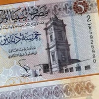 ليبيا فئة 5 دينار أنسر (بوليمر)