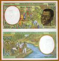 تشاد فئة 1000 فرنك وسط افريقيا أنسر