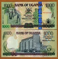 اوغندا فئة 1000 شلن أنسر إصدار قديم