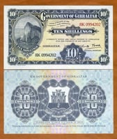 جبل طارق فئة 10 شلن اباوت أنسر تذكاري