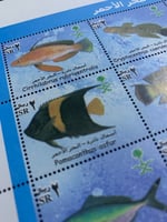 طوابع اسماك نادرة - البحر الأحمر 2003م إصدار كامل