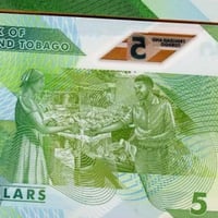 جزر ترينيداد وتوباغو فئة 5 دولار أنسر (بوليمر)