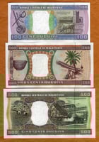 موريتانيا فئة 100+200+500 أوقية أنسر (إصدار قديم)