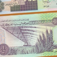 ليبيا فئة ½ دينار أنسر إصدار قديم (التسعينيات)