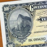 جبل طارق فئة 10 شلن اباوت أنسر تذكاري