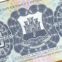 جبل طارق فئة 10 شلن اباوت أنسر تذكاري