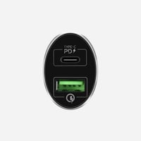 موماكس شاحن سيارة 36 واط يدعم تقنية البي دي اسود