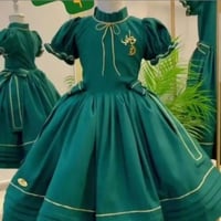 فستان بنات اليوم الوطني السعودي بتصمم مميز