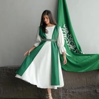 فستان اليوم الوطني السعودي