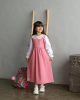 مريول مدرسي ابتدائي لون وردي