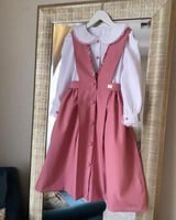 طقم مريول و قميص مدرسي ابتدائي ومتوسط بناتي