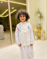 سديري رمضان لون ابيض بلاسم حسب الطلب