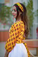 فستان شالكي برتقالي نسائي