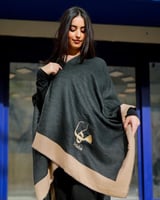 سكارف شتوي بتطريز الاسم حسب الطلب