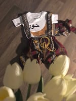 بنطلون وتيشرت شالكي رمضان بناتي تصميم حسب الطلب