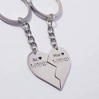 ميدالية مفاتيح اثنين مع بعض تشكيله القلب لك ولمن ت...