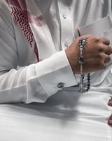 مسبحه ملكية فضه خالص عيار 925 تصميم حسب الطلب