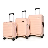 مورانو سبشيل طقم شنط سفر 3 قطع الذكيه أخضر وردي