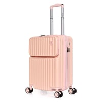 مورانو طقم شنط سفر فايبر 2 قطع وردي