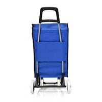 عربة تسوق مع جيب حافظ للبروده ازرق 20 انش