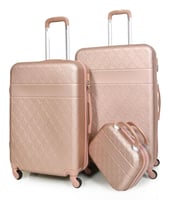 طقم شنط سفر مورانو فايبر 4 قطع روز قولد