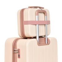 مورانو طقم شنط سفر فايبر اربع قطع روز جولد