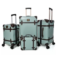 طقم شنط سفر كلاسيك جلد بلكامل مورانو اربع قطع بستا...