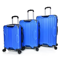 طقم شنط سفر مورانو فايبر بتصميم معينات احادية قوية...